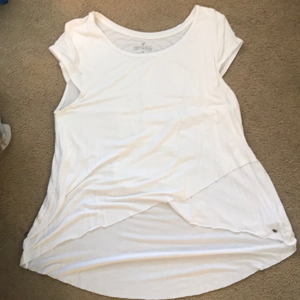 AE Soft and Sexy Crossed Bottom Shirt